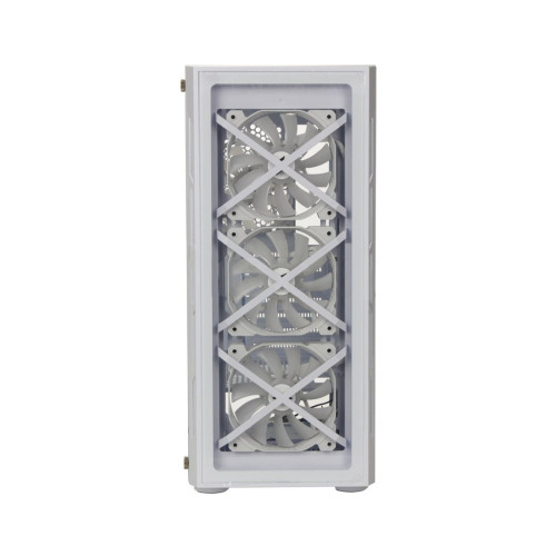 Компьютерный корпус, 1STPLAYER, XP-G-WH-4F7-W, Mid-Tower, ATX/M-ATX, USB3.0*1, USB2.0*2, HD AUDIO/Mic, 4*120мм F2 LED вентилятор, Высота процессорного кулера до 165мм, Длина VGA до 320мм, 2*3,5/3*2,5, Сталь/Закаленное стекло, 368x210x480мм, Без Б/П, Белый