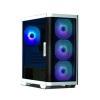 Компьютерный корпус, Zalman, M4 White, Mini Tower, mATX/Mini-ITX, USB 3.02/USB 2.01, HD Audio, 4120мм RGB вентиляторы, Высота процессорного куллера до 157 мм, Длина VGA до 320 мм, Кол-во отсеков 1*3.5"/2*2.5", 385х208х425 мм, Без Б/П, Белый