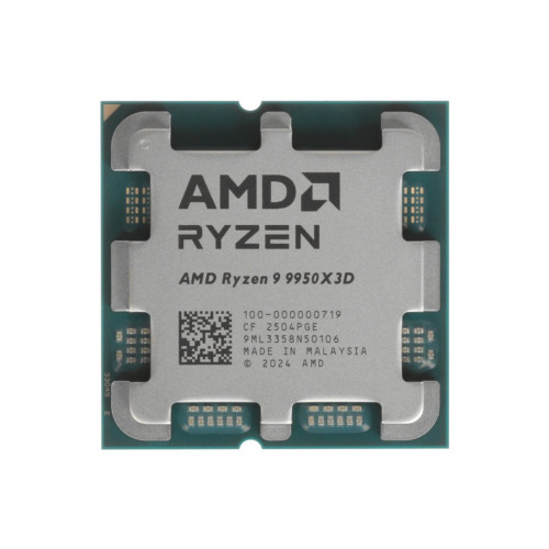 Процессор, AMD, AM5 Ryzen 9 9950X3D, oem, 16M L2 + 128M L3, 4.3 GHz, 16/32 Core, 170 Вт, Radeon™ Graphics