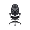 Игровое компьютерное кресло, ThunderX3, FLEX Pro-Mesh Black, Воздухопроницаемое сетчатое покрытие, (Ш)85*(Г)50*(В)120 (140) см,Чёрный