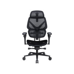 Игровое компьютерное кресло, ThunderX3, FLEX Pro-Mesh Black, Воздухопроницаемое сетчатое покрытие, (Ш)85*(Г)50*(В)120 (140) см,Чёрный