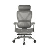 Игровое компьютерное кресло, ThunderX3, XTC-Mesh Grey, Воздухопроницаемое сетчатое покрытие, (Ш)65*(Г)57*(В)118(126) см, Серый