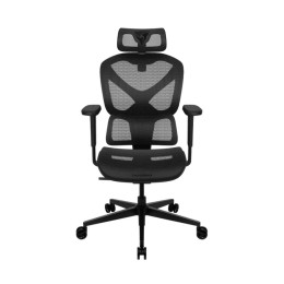 Игровое компьютерное кресло, ThunderX3, YTC-Mesh Black, Воздухопроницаемое сетчатое покрытие, (Ш)68*(Г)50*(В)110(124) см, Чёрный