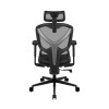 Игровое компьютерное кресло, ThunderX3, YTC-Mesh Black, Воздухопроницаемое сетчатое покрытие, (Ш)68*(Г)50*(В)110(124) см, Чёрный