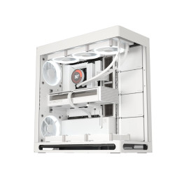 Компьютерный корпус, HAVN, HS 420 WH (HVN-CA-HS420-05), E-ATX/ATX/Micro ATX, USB 1*Type C/2*3.2, HD-Audio, Высота процессорного кулера до 185 мм, Длина VGA до 480мм, 5*3.5