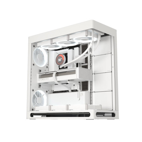 Компьютерный корпус, HAVN, HS 420 WH (HVN-CA-HS420-05), E-ATX/ATX/Micro ATX, USB 1*Type C/2*3.2, HD-Audio, Высота процессорного кулера до 185 мм, Длина VGA до 480мм, 5*3.5"/5*2.5", Толщина 0,8мм, 541x259,5x547мм, Без Б/П, Белый
