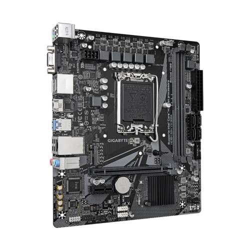 Материнская плата, Gigabyte, H610M S2H V3 DDR4 (4719331859732), LGA1700, iH610, 2xDDR4 3200/3000/2933/2400 MHz, 4xSATA3, 1xM.2 (PCI-E 3.0x4/x2), 1xD-Sub, 1xHDMI, 2xDP, 1xPCI-Ex16, 1xPCI-Ex1, mATX