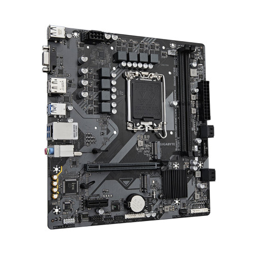 Материнская плата, Gigabyte, B760M E (4719331856052), LGA1700, iB760, 2xDDR5 4000/4800/7200(OC), 4xSATA3, 2xM.2 (PCI-E 4.0x4/x2), Raid, 1xD-Sub, 1хDP, 1xHDMI, 1xPCI-Ex16, 1xPCI-Ex1, mATX
