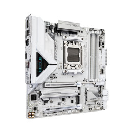 Материнская плата, Gigabyte, B850M EAGLE WIFI6E ICE (4719331871789), AM5, B850, 4xDDR5 4400/4800/5200/8200(OC), 4xSATA3, 2xM.2 (PCIe 4.0 x4/x2), RAID, 1xHDMI, 2хDP, 2xPCI-Ex16, WiFi, mATX
