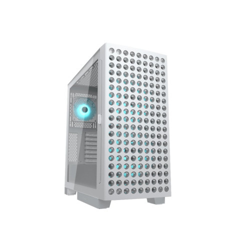 Компьютерный корпус, Cougar, Airface ECO RGB White, E-ATX/CEB/ATX/Micro ATX/Mini ITX, USB Type-C/2*3.0, HD-Audio+Mic, Кулер 2*18см/1*12см ARGB, Высота процессорного кулера до 190 мм, Длина VGA до 390мм, 2*3.5"/2*2.5", Толщина 0,6мм, 509x240x480мм, Без Б/П