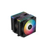 Кулер для процессора, Deepcool, AG620 BK ARGB V2 R-AG620-BKAMMN-GJD, Intel 1851/1700/1200/115х и AMD AM5/AM4, 260W, 2*120мм ARGB, 300-1950±10%/об/м, 67.88CFM, 29.4 dB(A), 4pin, 129х136х161мм, Чёрный