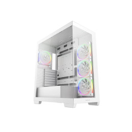 Компьютерный корпус, Deepcool, CG580 4F V2 WH R-CG580-WHADA4-G-2, ATX/Micro ATX/Mini-ITX, USB 3.1*1/3.0*2, HD-Audio, 4*120мм ARGB, Высота процессорного кулера до 176мм, Длина VGA до 410мм (до 262 мм с радиатором), 2*3.5