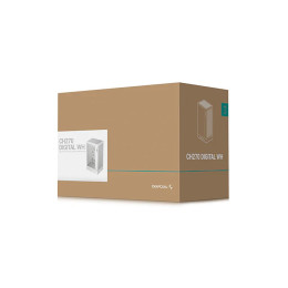Компьютерный корпус, Deepcool, CH270 DIGITAL WH R-CH270-WHNDM0-G-1, Micro ATX/Mini-ITX, Type C*1/USB 3.0*2, HD-Audio+Mic, Высота процессорного кулера до 174мм, Длина VGA до 388/413мм, 1*3.5