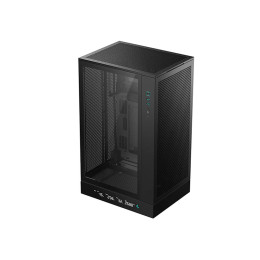 Компьютерный корпус, Deepcool, CH270 DIGITAL R-CH270-BKNDM0-G-1, Micro ATX/Mini-ITX, Type C*1/USB 3.0*2, HD-Audio+Mic, Высота процессорного кулера до 174мм, Длина VGA до 388/413мм, 1*3.5