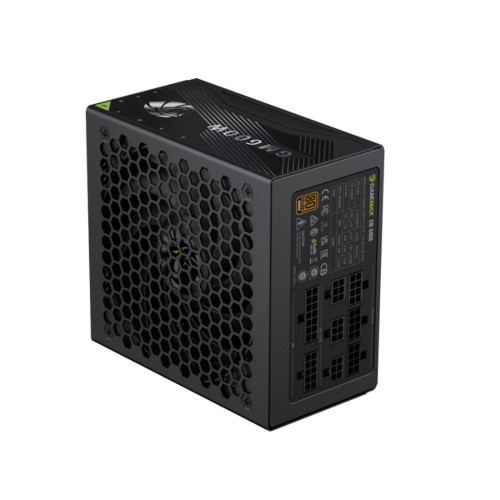 Блок питания, Gamemax, GM 600B, 2139-0600B0007, 600W, Bronze+, APFC, 20+4 pin, 1*4+4pin, 3*Sata, 2*Molex, 2*PCI-E 6+2 pin, Modular, Вентилятор 14см, 160*150*85 см, Черный