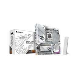 Материнская плата, Gigabyte, B850M AORUS ELITE WIFI6E (4719331871123), AM5, B850, 4xDDR5 4400/4800/5200/8200(OC), 4xSATA3, 2xM.2 (1*PCIe 4.0 x4/x2, 1*PCIe 5.0 x4/x2), RAID, 1xHDMI, 1хDP, 2xPCI-Ex16, WiFi, mATX