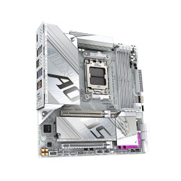 Материнская плата, Gigabyte, B850M AORUS ELITE WIFI6E (4719331871123), AM5, B850, 4xDDR5 4400/4800/5200/8200(OC), 4xSATA3, 2xM.2 (1*PCIe 4.0 x4/x2, 1*PCIe 5.0 x4/x2), RAID, 1xHDMI, 1хDP, 2xPCI-Ex16, WiFi, mATX