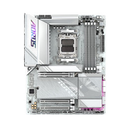 Материнская плата, Gigabyte, X870E AORUS ELITE WIFI7 ICE (4719331871529), AM5, X870E, 4xDDR5 4400/4800/5200/8200(OC), 4xSATA3, 4xM.2 (PCIe 4.0 x4/x2), Raid, 1xHDMI, 2xUSB4 Type-C®, 3xPCI-Ex16, Wi-Fi, ATX