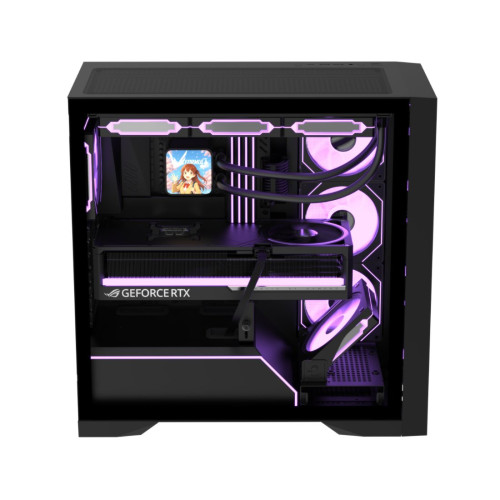 Компьютерный корпус, Formula V, Air Power G8 Cosmic Black, ATX/micro ATX/mini-ITX, USB Type C*1/3.0*2, HD-Audio, Кулер 5*120мм ARPW, Высота процессорного кулера до 178мм, Длина VGA до 420мм, 1*3.5"/3*2.5", Толщина 0,5мм, 480x235x470мм, Без Б/П, Чёрный