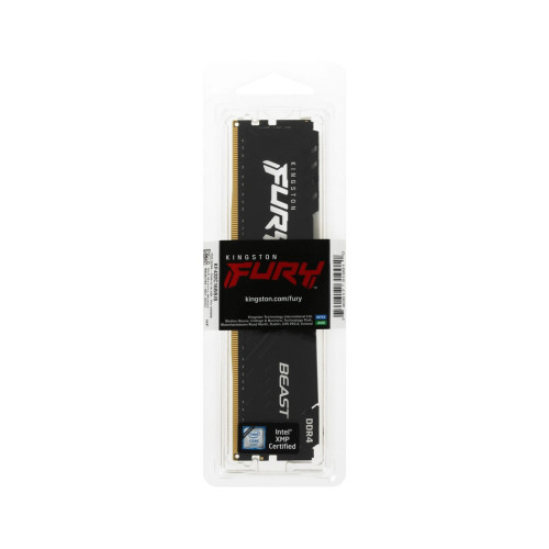 Модуль памяти, Kingston, FURY Beast KF432C16BB/8WP, DDR4, 8GB 3200MHz Чёрный, DIMM <PC4-25600/3200MHz>