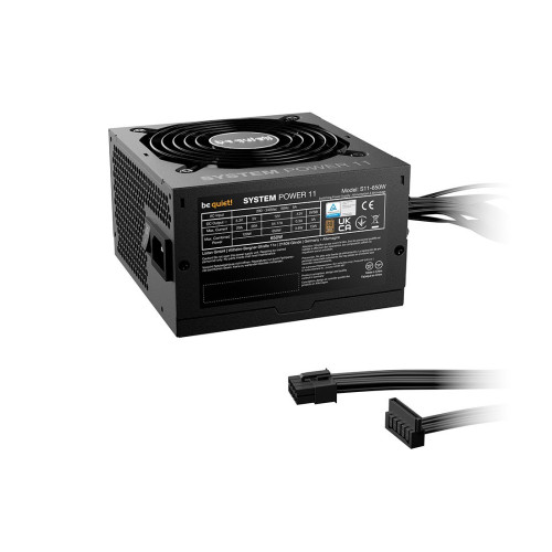Блок питания, Bequiet!, System Power 11 650W, BP011EU, 650W, Bronze, ATX 3.1, APFC, 1*20+4pin, 1*4+4pin, 1*4pin, 5*SATA, 1*Molex, 2*PCI-E 6+2 pin, 1*PCI-E 12+4pin, Вентилятор 12см, 150*86*140 см, Черный