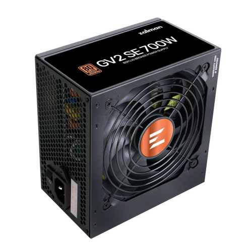 Блок питания, Zalman, ZM700-GV2SE, 700W, Bronze, APFC, 20+4 pin, 2*4+4pin, 6*Sata, 4*Molex, 4*PCI-E 6+2 pin, Вентилятор 12см, 150*140*86 мм, Черный