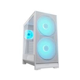 Компьютерный корпус, Cougar, Airface 180 WH, ATX/Micro ATX/Mini ITX/CEB, USB 3.0*2/Type-C, 4 Pole Headset Audio, RGB button, Кулер 2*18см RGB/1*12см ARGB PWM, Высота процессорного кулера до 170 мм, Длина VGA до 340мм, 2*3.5