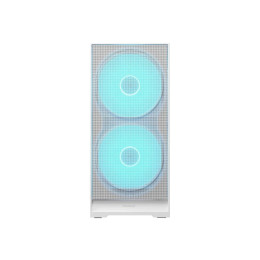 Компьютерный корпус, Cougar, Airface 180 WH, ATX/Micro ATX/Mini ITX/CEB, USB 3.0*2/Type-C, 4 Pole Headset Audio, RGB button, Кулер 2*18см RGB/1*12см ARGB PWM, Высота процессорного кулера до 170 мм, Длина VGA до 340мм, 2*3.5