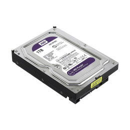 Жёсткий диск для видеонаблюдения, Western Digital, WD10PURZ Purple, HDD 1Tb, SATA 6Gb/s, 64Mb 3,5