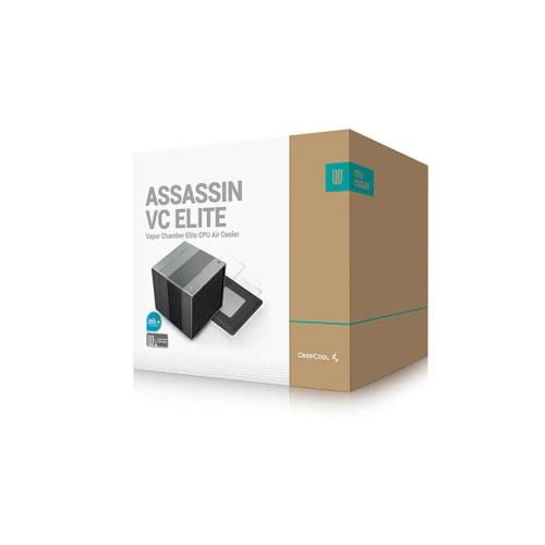 Кулер для процессора, Deepcool, ASSASSIN VC ELITE, Intel 20хх/1851/1700/1200/15хх и AMD AM5/AM4, 300W, 1*140мм/1*120мм, 500- 1800±10% об/м, 61.25 CFM / 58.06 CFM, 29,3 дБА, 4pin, Габариты 147х144х164мм