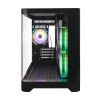 Компьютерный корпус, 1STPLAYER, UV5 BK, UV5-BK-2FC7R-1FC7, M-ATX / ITX, 1*3.5"/2*2.5", Кулер 3*12см, Высота кулера до 157 мм, Длина VGA до 330 мм, 280385377 мм, Без Б/П, Черный