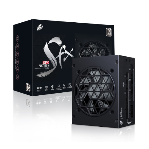Блок питания, 1STPLAYER, SFX, SFX-PLT-850-WH-EU, 850W, SFX, APFC, GOLD, 20+4pin, 4+4pin, 8*Sata, 4*Molex, 2*PCI-E 6+2pin, 1*(16pin)12VHPWR, Modular, Вентилятор 8см, 100х125х63.5мм, Белый