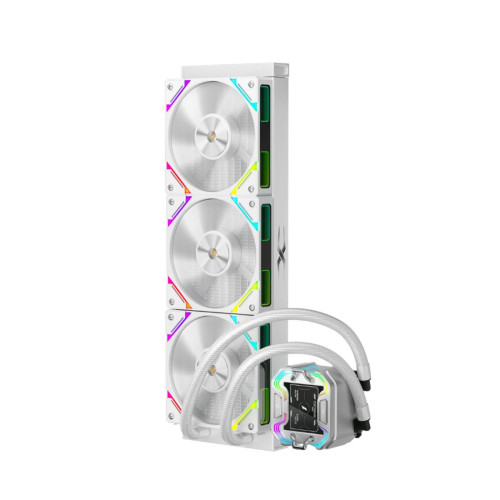 Кулер с водяным охлаждением, 1STPLAYER, X-360-BK, intel 1151/1200/1700/1851 и amd AM4/AM5, TDP 300W Вт, 3, 600–2000 об/мин, 56,8, 33,12, Черный