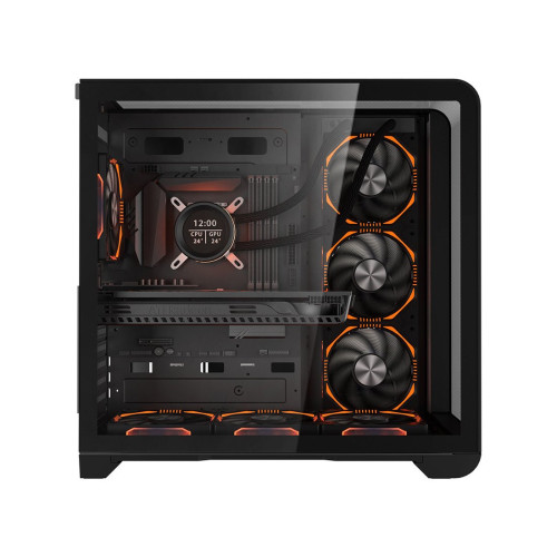 Компьютерный корпус, 1STPLAYER, RT7 BK, RT7-BK-3FC7R-1FC7, ATX / M-ATX / ITX, 2*3.5"/3*2.5", Кулер 4*12см, Высота кулера до 157 мм, Длина VGA до 400 мм, 443280440 мм, Без Б/П, Черный