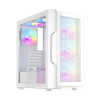 Компьютерный корпус, 1STPLAYER, T7 P WH, T7-P-WH-4F7-W, ATX / M-ATX / ITX, 1*3.5"/3*2.5", Кулер 4*12см, Высота кулера до 185 мм, Длина VGA до 340 мм, 235410440 мм, Без Б/П, Белый