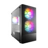 Компьютерный корпус, 1STPLAYER, X4 M BK, X4-M-BK-2F7-14-1F7, M-ATX / ITX, 2*3.5"/2*2.5", Кулер 1*12,2*14 см, Высота кулера до 160 мм, Длина VGA до 330 мм, 210375423 мм, Без Б/П, Черный