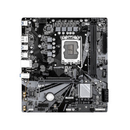 Материнская плата, Gigabyte, B760M H V2 (4719331878054), LGA1700, iB760, 2xDDR5 4000/4800/8000(OC), 4xSATA3, 1xM.2 (PCI-E 4.0x4/x2), Raid, 1хDP, 1xHDMI, 1xPCI-Ex16, 1xPCI-Ex1, mATX