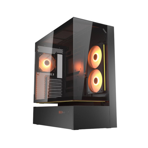 Компьютерный корпус, Cougar, CFV235, CEB/ATX/Micro ATX/Mini ITX, USB 1*Type C/2*3.0, 4 Pole Headset Audio, RGB button, Кулер 3*12см ARGB PWM, Высота процессорного кулера до 175 мм, Длина VGA до 430 мм, 2*3.5"/2+2*2.5", Слот 7, Толщина 0,6мм, 493x235x460мм