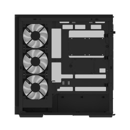Компьютерный корпус, Aerocool, P500A-BK-v1, ATX/Micro ATX, USB 1*Type C/2*3.0, HD-Audio+Mic, Кулер 4*12 см APNX ARGB, Высота процессорного кулера до 180 мм, Длина VGA до 420мм, 1*3.5