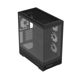 Компьютерный корпус, Aerocool, P500B Digi-BK-v1, ATX/Micro ATX, USB 2*3.0/2.0, HD-Audio+Mic, USB 1*Type C/2*3.0, Высота процессорного кулера до 170 мм, Длина VGA до 425мм, 2*3.5