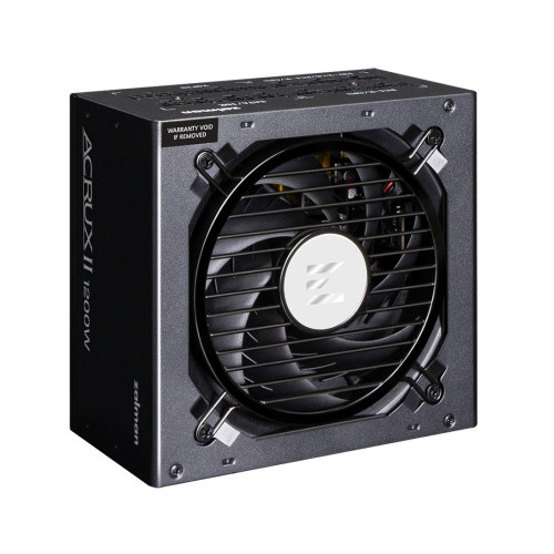 Блок питания, Zalman, ZM1200-ARX2, ZM1200-ARX2, 1200W, ATX, Platinum, 20+4 pin, 4+4pin, 16*Sata, 8*Molex, 8*PCI-E 6+2 pin, Modular, Вентилятор 12см, 180х150х86мм, Черный