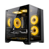 Компьютерный корпус, Gamemax, 9101-0000R0222, Infinity Mini 3 ARGB Fans, M-ATX, USB 3.0*1/ USB 2.0*2, HD Audio, Кулер ARGB 3*120mm, Высота процессорного кулера 155мм, Длина VGA 330мм, Количество отсеков 1*3,5" / 2*2,5", Сталь/Закаленное стекло, 358х275х37