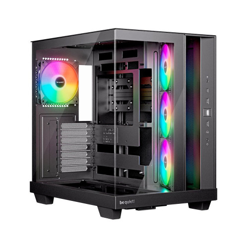 Компьютерный корпус, Bequiet!, Light Base 500 LX Black, BGW85, ATX / M-ATX / Mini-ITX, 1*3.5"/2*2.5", 1 / 2, Вентилятор 4*120см, Высота кулера до 185 мм, Длина VGA до 400 мм, 432х305х436 мм, Без Б/П, Черный