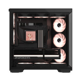 Компьютерный корпус, Formula V, Crystal Z7 PA Black, EATX/ATX/micro ATX, USB Type C/3.0*1, HD-Audio, Кулер 5*120 мм ARGB, Высота процессорного кулера до 175мм, Длина VGA до 435мм, 3*3.5