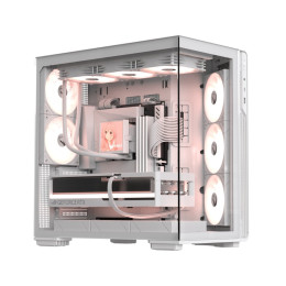 Компьютерный корпус, Formula V, Crystal Z7 PA White, EATX/ATX/micro ATX, USB Type C/3.0*1, HD-Audio, Кулер 5*120 мм ARGB, Высота процессорного кулера до 175мм, Длина VGA до 435мм, 3*3.5