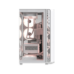 Компьютерный корпус, Formula V, Crystal Z7 PA White, EATX/ATX/micro ATX, USB Type C/3.0*1, HD-Audio, Кулер 5*120 мм ARGB, Высота процессорного кулера до 175мм, Длина VGA до 435мм, 3*3.5