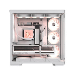 Компьютерный корпус, Formula V, Crystal Z7 PA White, EATX/ATX/micro ATX, USB Type C/3.0*1, HD-Audio, Кулер 5*120 мм ARGB, Высота процессорного кулера до 175мм, Длина VGA до 435мм, 3*3.5