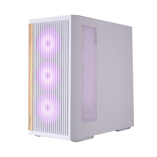 Компьютерный корпус, 1STPLAYER, WD7 White, WD7-WH-4FA7-W-2FA7R-W, ATX/Micro-ATX, 2*3.5"/2*2.5", Высота кулера до 165 мм, Длина VGA до 315 мм, 365210452 мм, Без Б/П, Черный