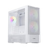 Компьютерный корпус, 1STPLAYER, AU7-WH, AU7-WH-2FA7-14-W-2FA7R-W-1FA7-W, ATX / M-ATX / ITX, 1*3.5"/2*2.5", Вентилятор 4*14см, Высота кулера до 170 мм, Длина VGA до 390 мм, 457x215x465 мм, Без Б/П, Белый