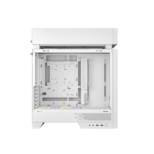 Компьютерный корпус, Deepcool, CL660, R-CL660-WHNNA0-G-1, ATX/Micro ATX, USB Type-C/ 3.0*2, HD-Audio+Mic, Кулер 2*120мм ARGB, Высота процессорного кулера до 175мм, Длина VGA до 413/388мм, 2+1*3.5"/1+1*2.5", Толщина 0,8мм, 457.5x235x533.5мм, Без Б/П, Белый